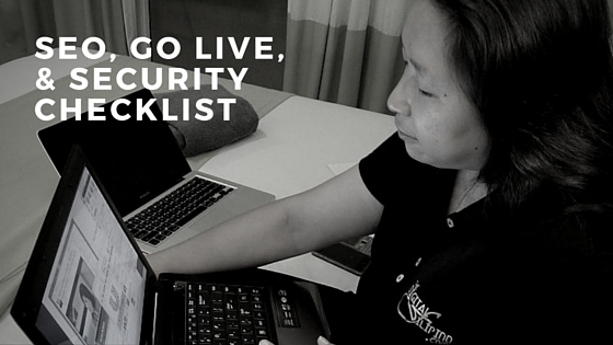 SEO, Go Live, & Security Checklist
